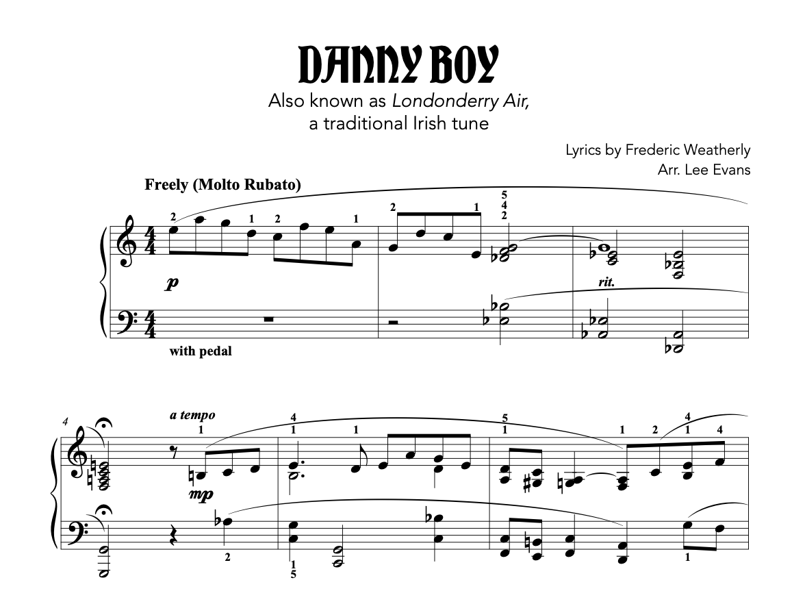 Danny Boy (PDF Download)