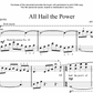 All Hail the Power (PDF Download)