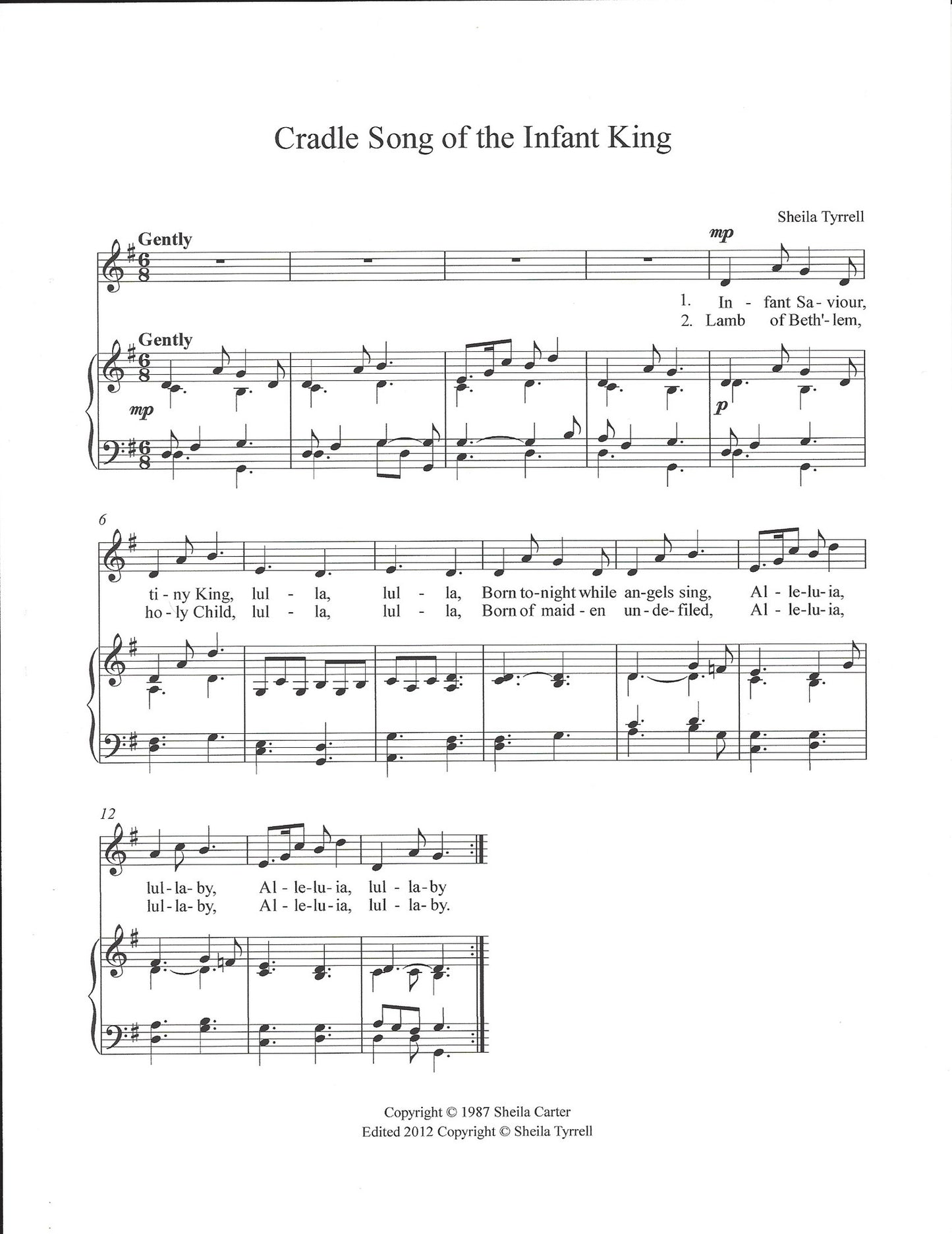 Cradle Song of the Infant King (PDF Download)