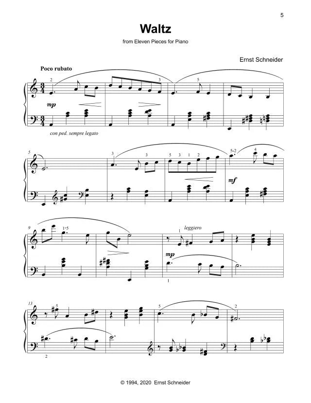 Okanagan Opus 5: Early Intermediate Piano Solos (PDF Download)