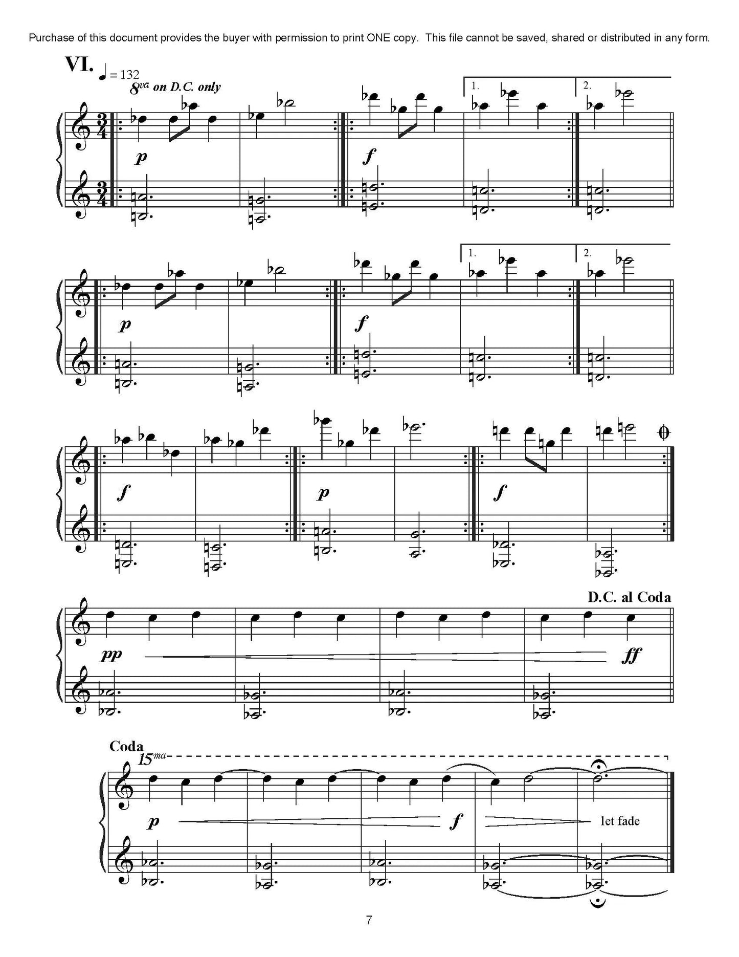 Sept tableaux pour le piano (PDF Download)