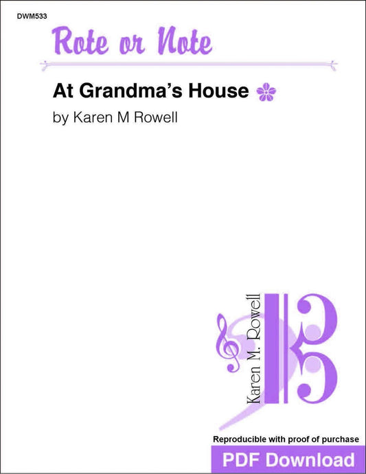 Rote or Note: At Grandma’s House (PDF Download)