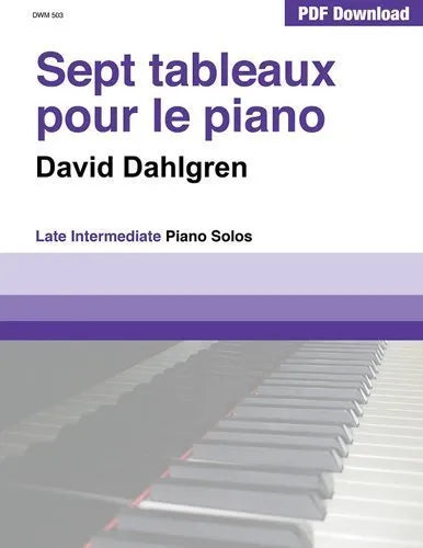 Sept tableaux pour le piano (PDF Download)