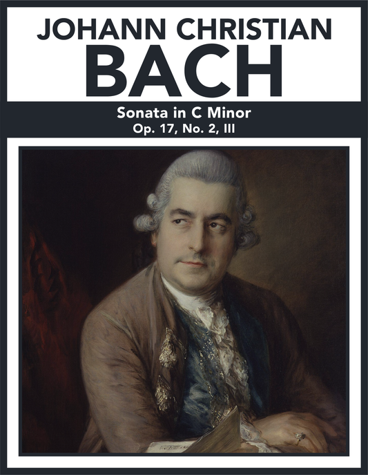 Cover for Sonata in C minor opus 17 number 2, III by Johann Christian Bach